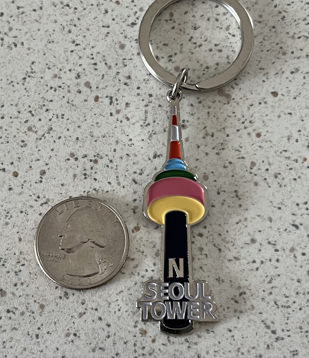 ★25SS 韓国限定★Palace Seoul 2 Seoul Keyring Korean Heritage Keychains – Seoul Tower, Gyeongbokgung