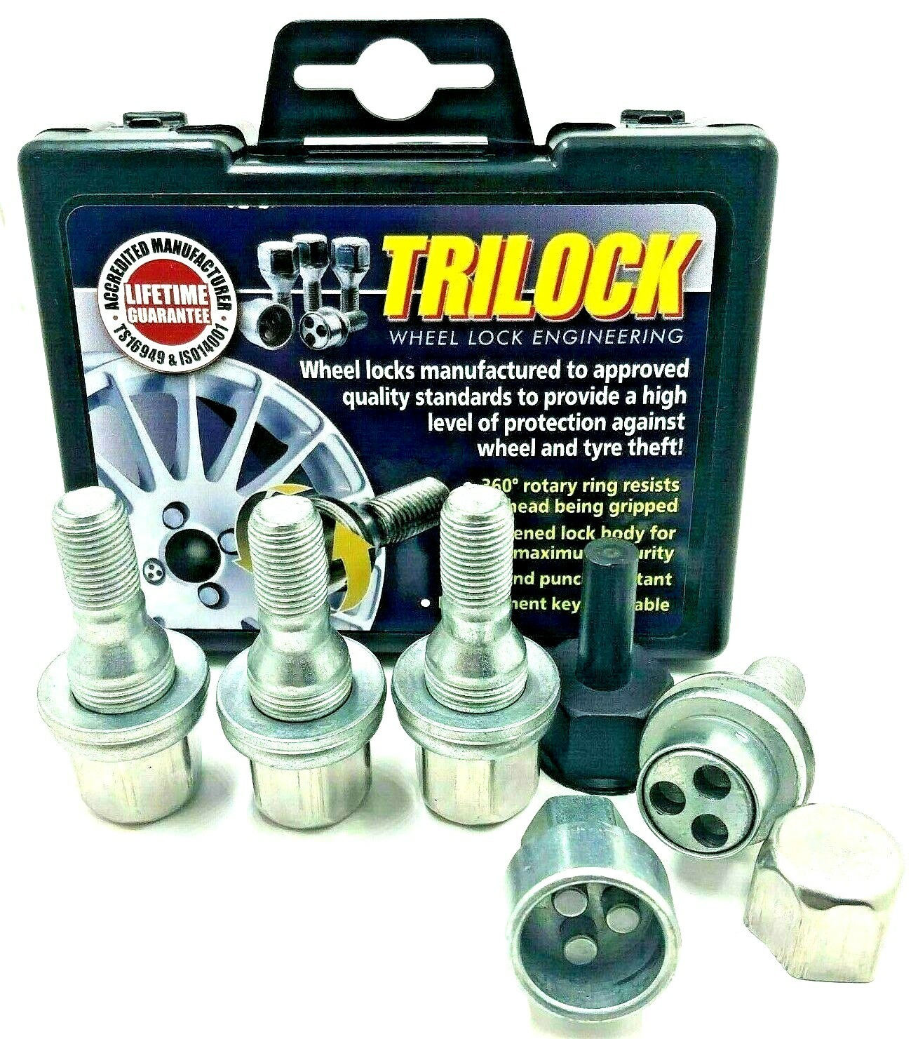 4 x ALLOY WHEEL LOCKING BOLTS FOR CITROEN C4 M12X1.25 OE STYLE NUTS