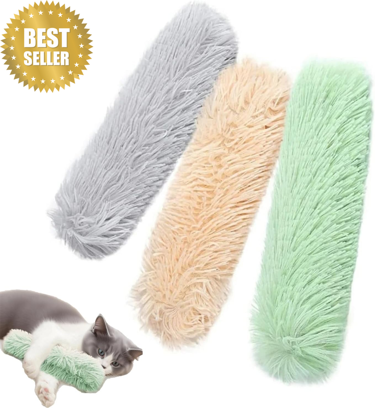 3PCS Cat Kicker Pillow Game with Soft Pillows Made of Crinkle Paper