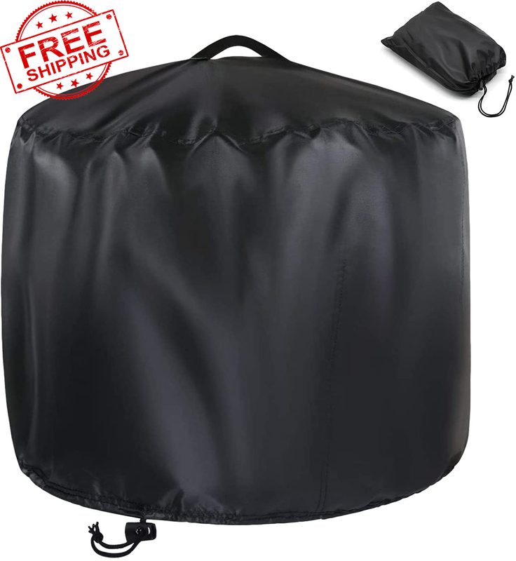 Fire Pit Cover for Solo Stove Bonfire, round 20" D X 14.5" H Waterproof Cover fo