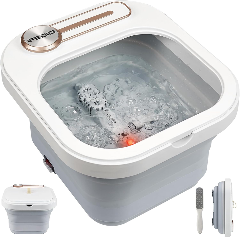 Collapsible Foot Spa Bath with Heat and Massage and Jets, Pe
