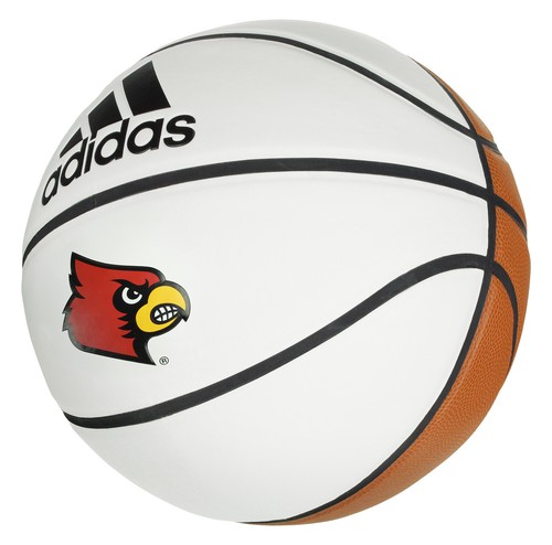 Баскетбольный мяч Adidas NCAA Louisville Cardinals с автографом, размер 7