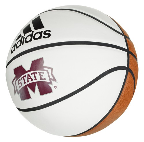 Баскетбольный мяч Adidas NCAA Mississippi State Bulldogs Autograph, размер 7