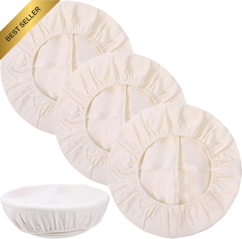 Cotton Bread Proofing Covers, 3 Pack, 26 Cm Sourdough Bowl Cover, Reusable Banne