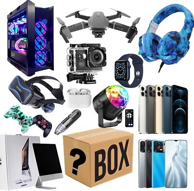 Surprise Tech Box  Fun Electronic Tech Box  Earphones Headset Smart Watches