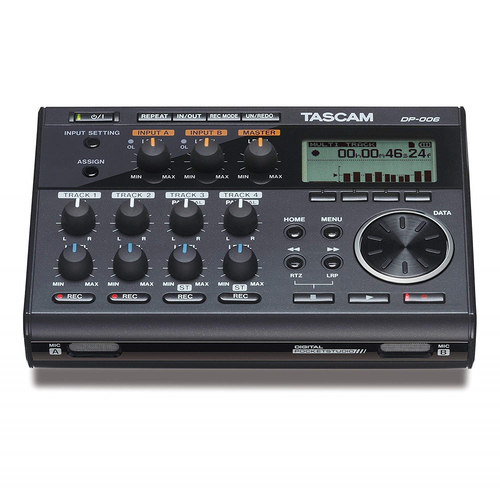 Tascam DP-006 6-Track Digital Pocketstudio Multi-Track Audio Recorder