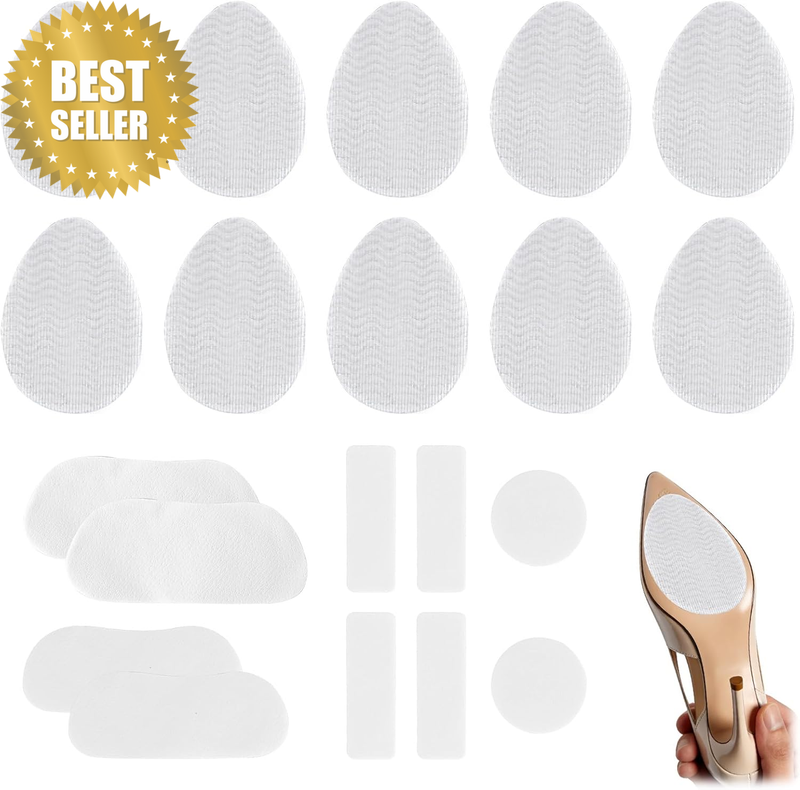 5 Pairs anti Slip Shoe Grips on Bottom of Shoes, Sole Protector (Wear-Resistant,