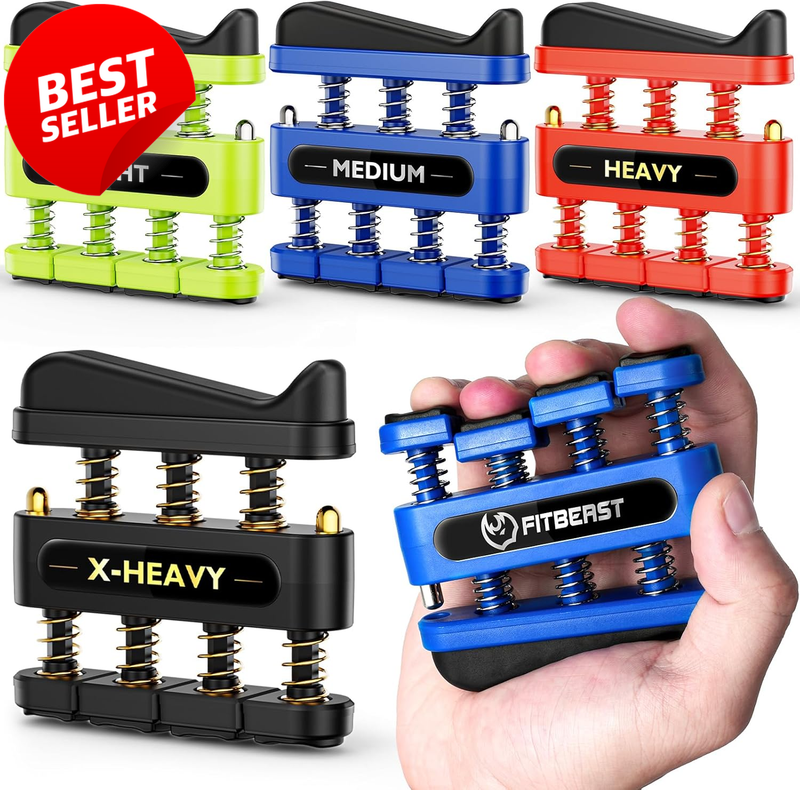 4PCS Finger Strengthener Hand Exerciser Grip Trainer Dexterity Tool Set - US