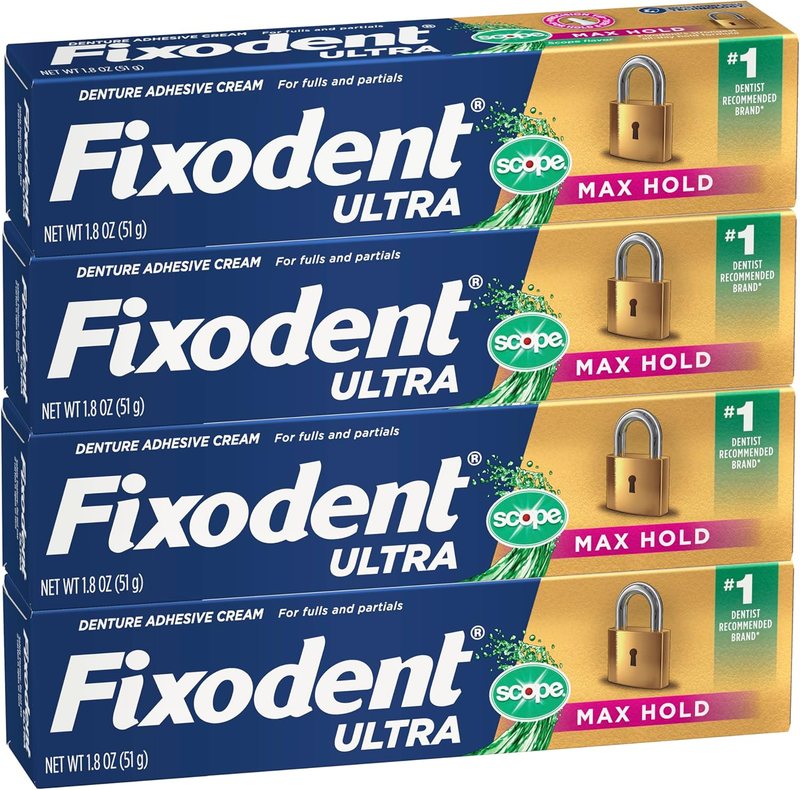 Ultra Max Hold plus Scope Secure Denture Adhesive for Full and Partial Denture W