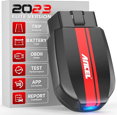 ANCEL BD200 Bluetooth 5.0 OBD2 Scanner Exclusive APP W/ Battery Performance Test