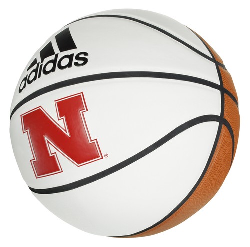 Баскетбольный мяч Adidas NCAA Nebraska Cornhuskers Autograph, размер 7