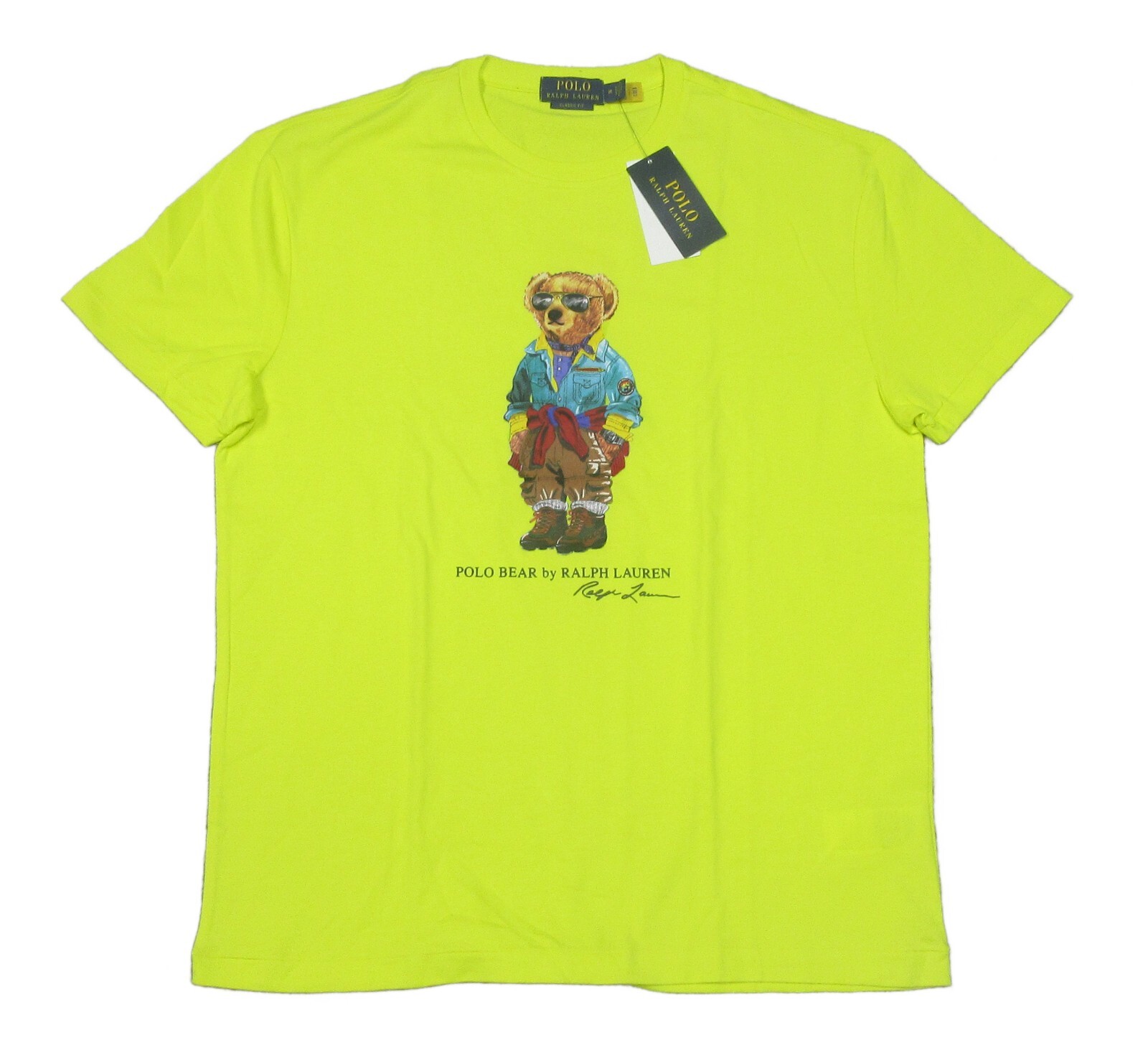 Polo Ralph Lauren ポロベア Tシャツ イエロー Polo Ralph Lauren Men's Bright Yellow Polo Bear Graphic