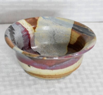 Klickitat Studio Pottery Stonewear Serving Bowl Lava Pattern