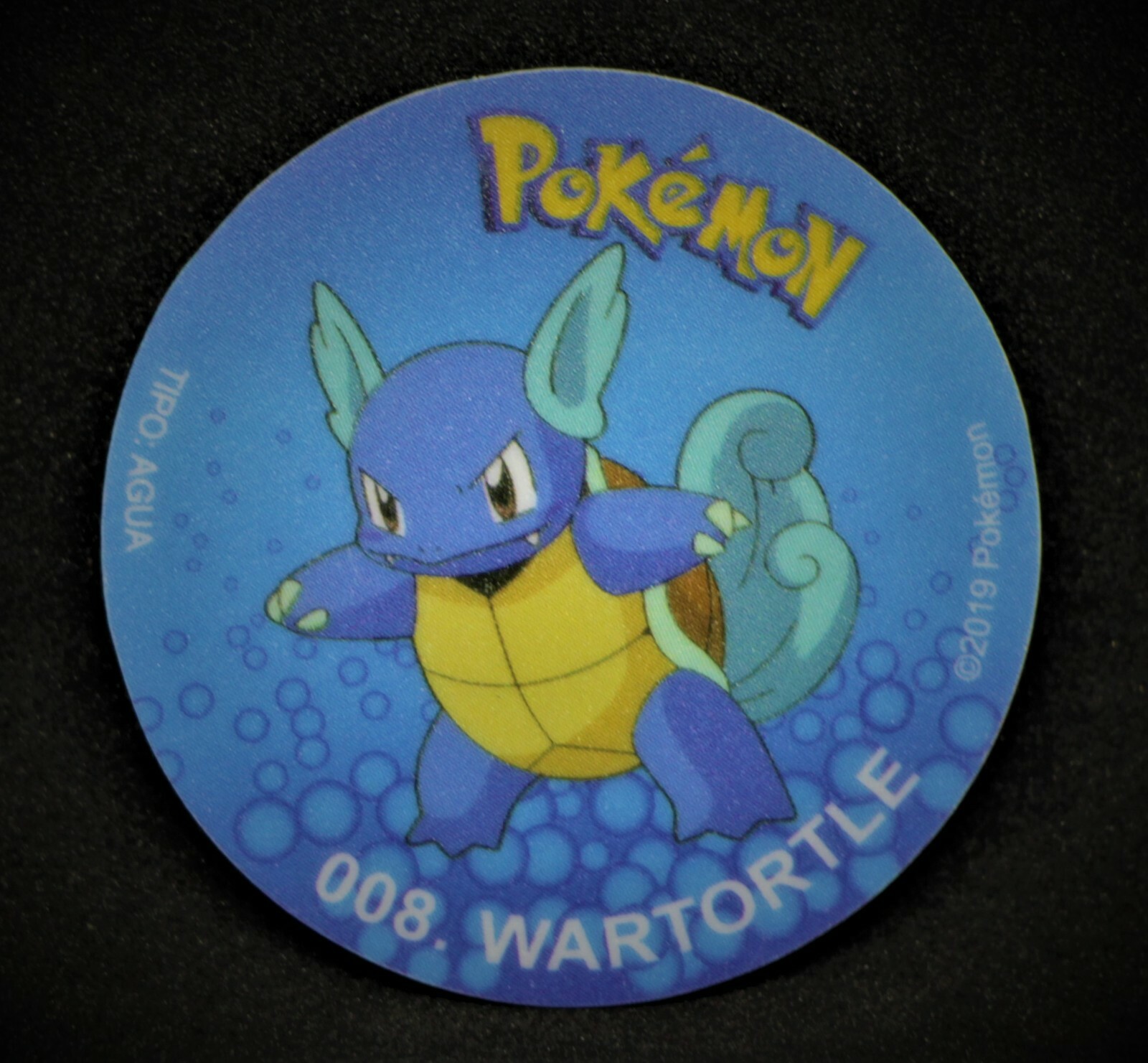 TAZO POKEMON DKV #008 WARTORTLE 2019 Kanto PERU South