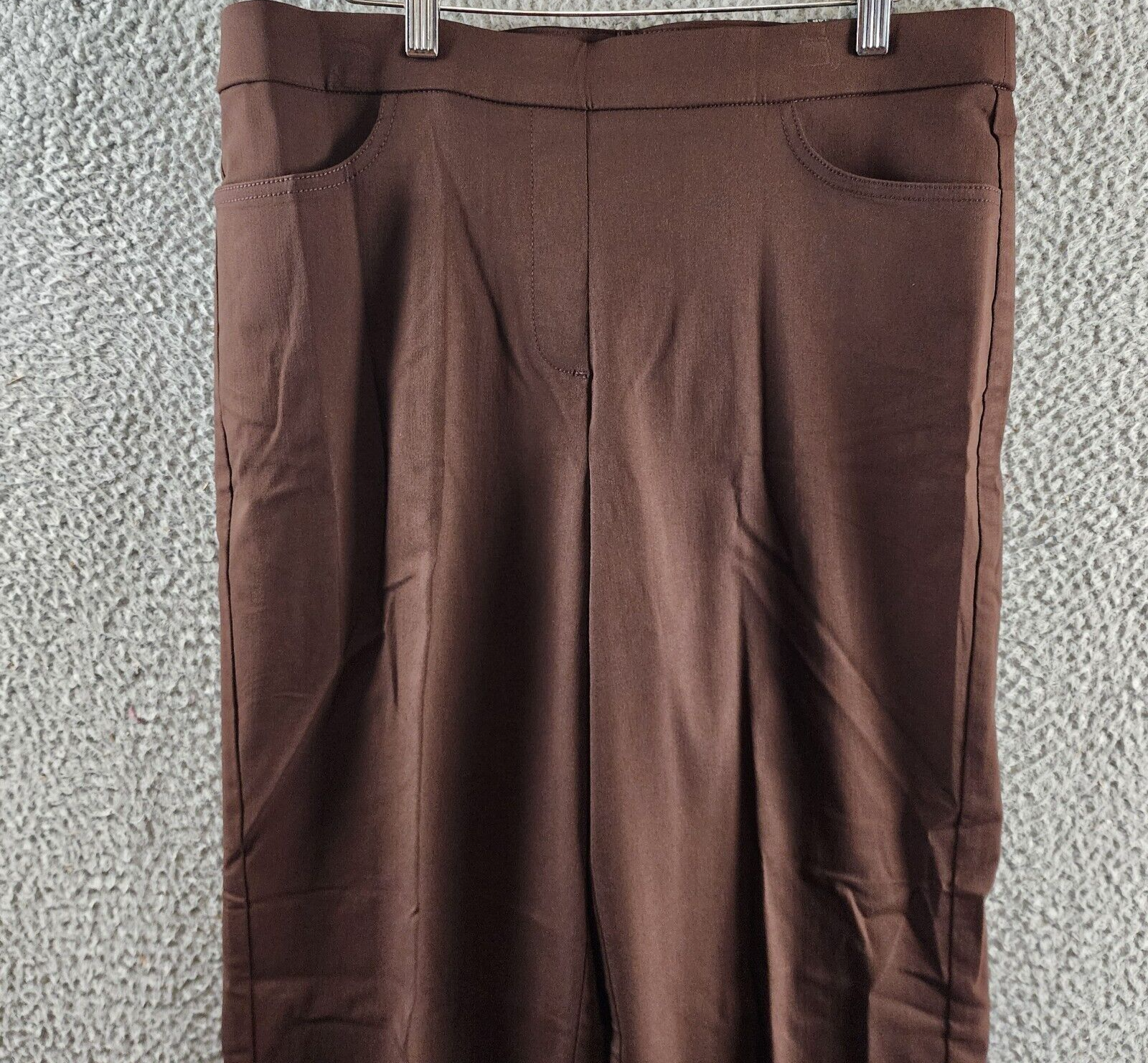 Alfred Dunner Petite Classic Allure Proportioned Pants Women's 14P Brown Pull On - Picture 4 of 17