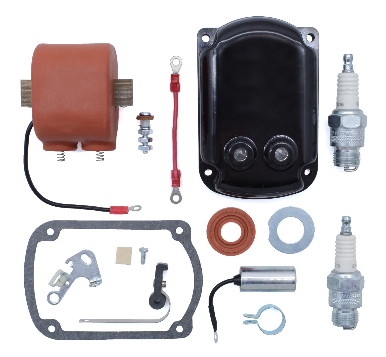 Magneto Points Condenser Cap Coil Kit for Wisconsin TE TF TH