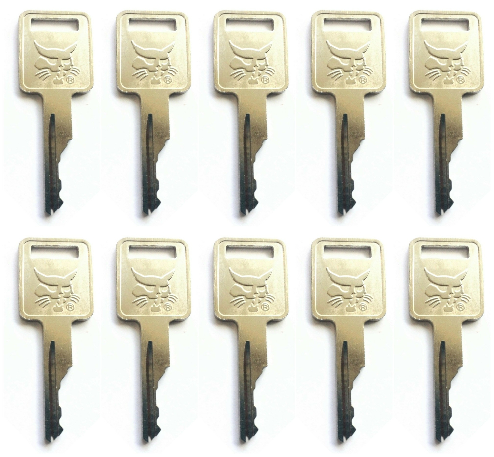 (10) Ignition Key For Bobcat Skid Steer Loaders and Mini Excavators 6693241 D250