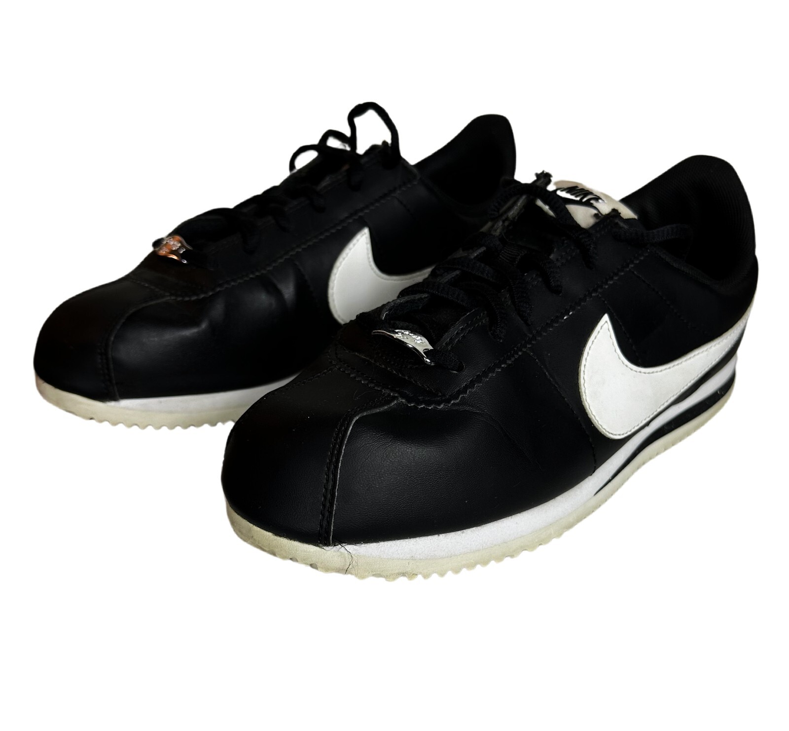 靴 NIKE CORTEZ BLACK/WHITE 27cm Nike Cortez Shoes Basic SL GS Black White Sneakers Unisex