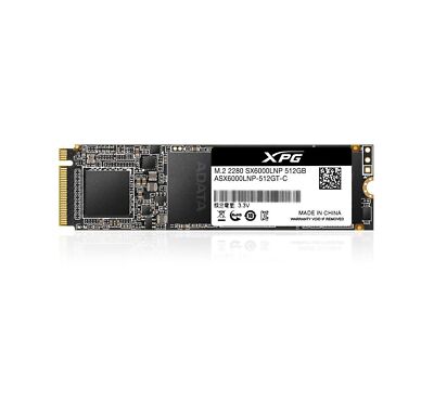 XPG SX6000 Lite 512GB PCIe 3D NAND PCIe Gen3x4 M.2 2280 NVMe 1.3 R/W up to 18...