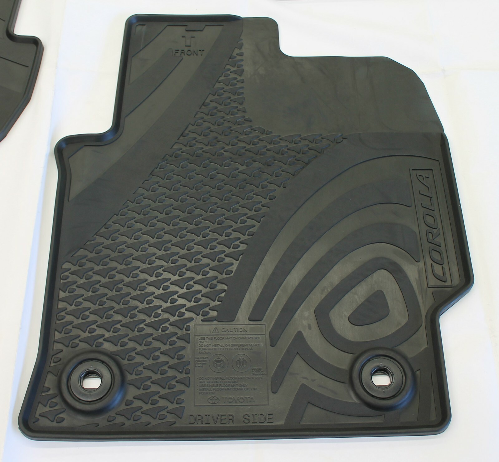 TOYOTA COROLLA FLOOR MATS RUBBER SET SEDAN AUTO FROM SEPT 2019 NEW