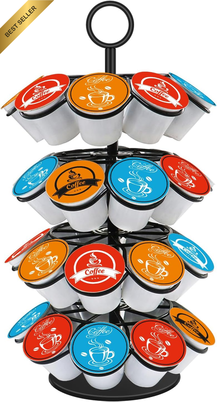 Coffee Pod Carousel Holder Organizer Compatible with 36 Cup Pods