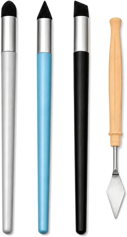 Oil Pastel Blending Tools Set with Sponge Brushes