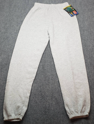 Vintage Hanes Joggers Mens L Joe Montana Gray Heathered Drawstring