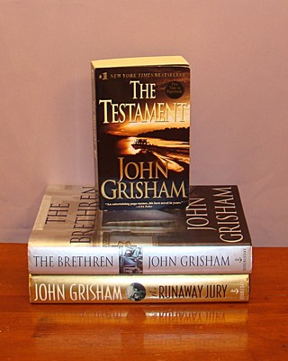 lot of 3 john grisham hardback pb books 1st e