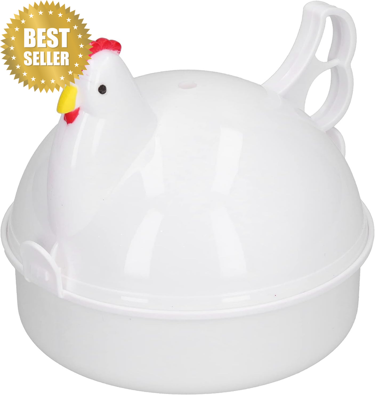 Microwave Boiled Chicken Shaped Egg Cooker 4 Egg Capacity Electric Egg Cooker fo