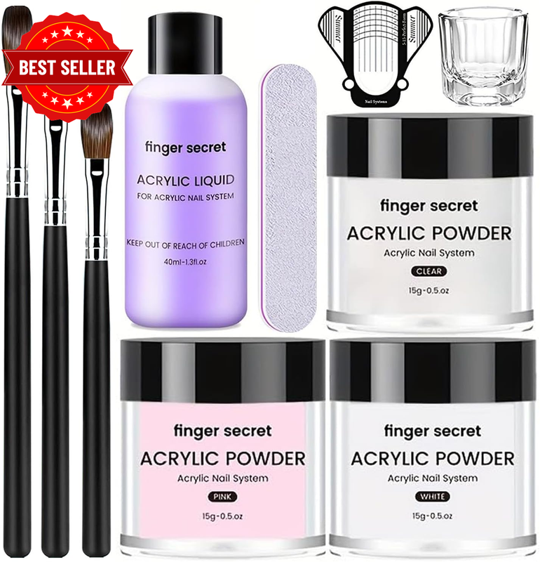 Acrylic Nail Kit System Acrylic Powder and Liquid Monomer Set with Manicure Tool