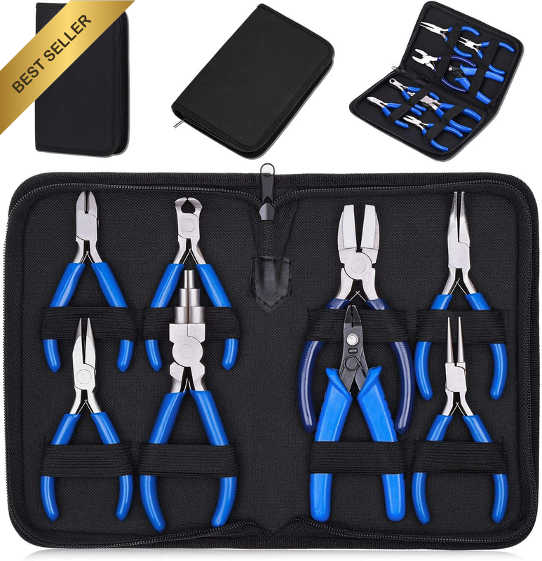 Jewelry Pliers, 8Pcs Jewelry Making Pliers Tools Micro Jewelry Pliers Set Jewelr
