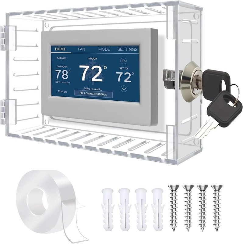 Lock Box With Key, Thermostat Cover With Lock, Thermostat Gu