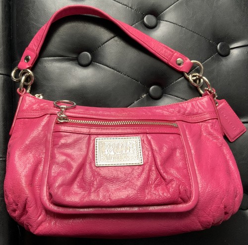バッグ Coach llic pink Poppy Shoulder Bag luxury-women-coach-used-