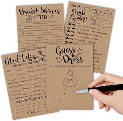 40 Rustic Funny Bridal Shower Games 20 Guests - Wedding Games For Bridal...