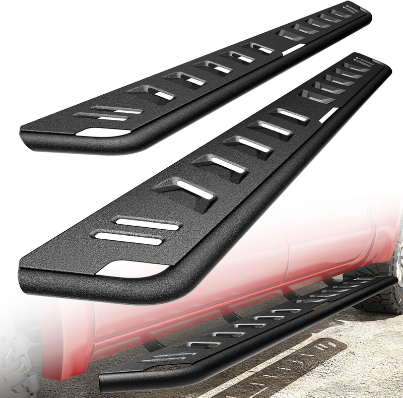7” Black Running Board for 2019-2026 Chevy Silverado GMC Sierra 1500