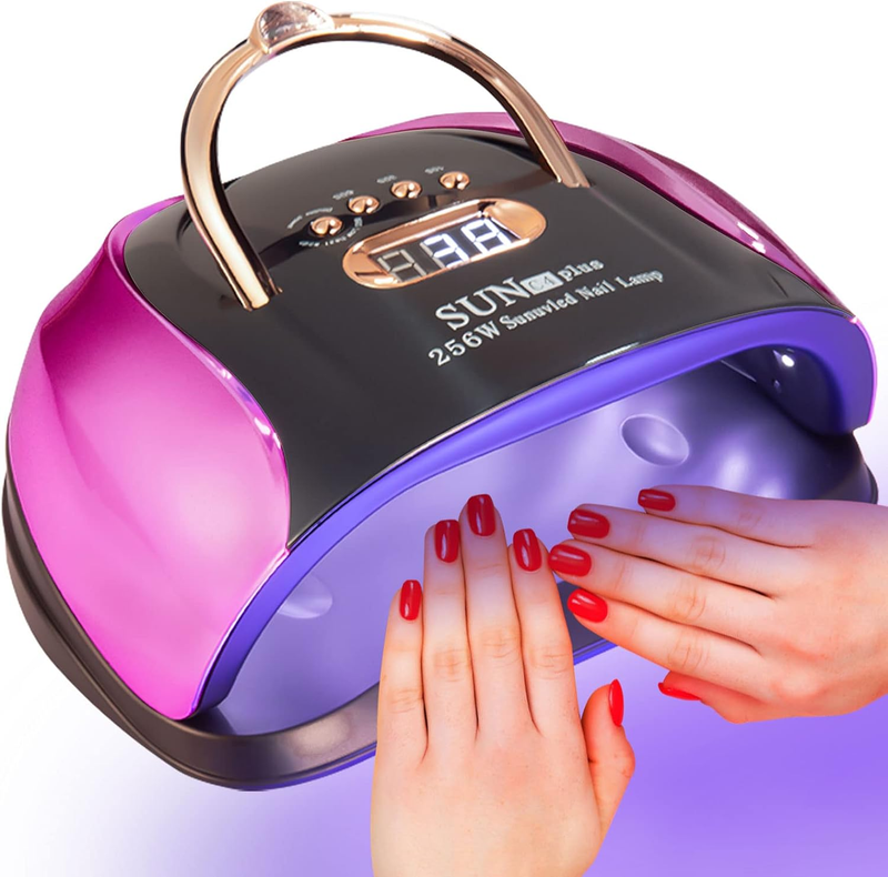 Secador de Uñas Profesional Lampara LED UV De 256W Para Gel Secado Rápido De