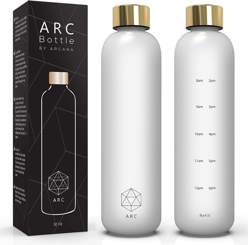 With Time Marker - Motivational Water Bottles With Times To 