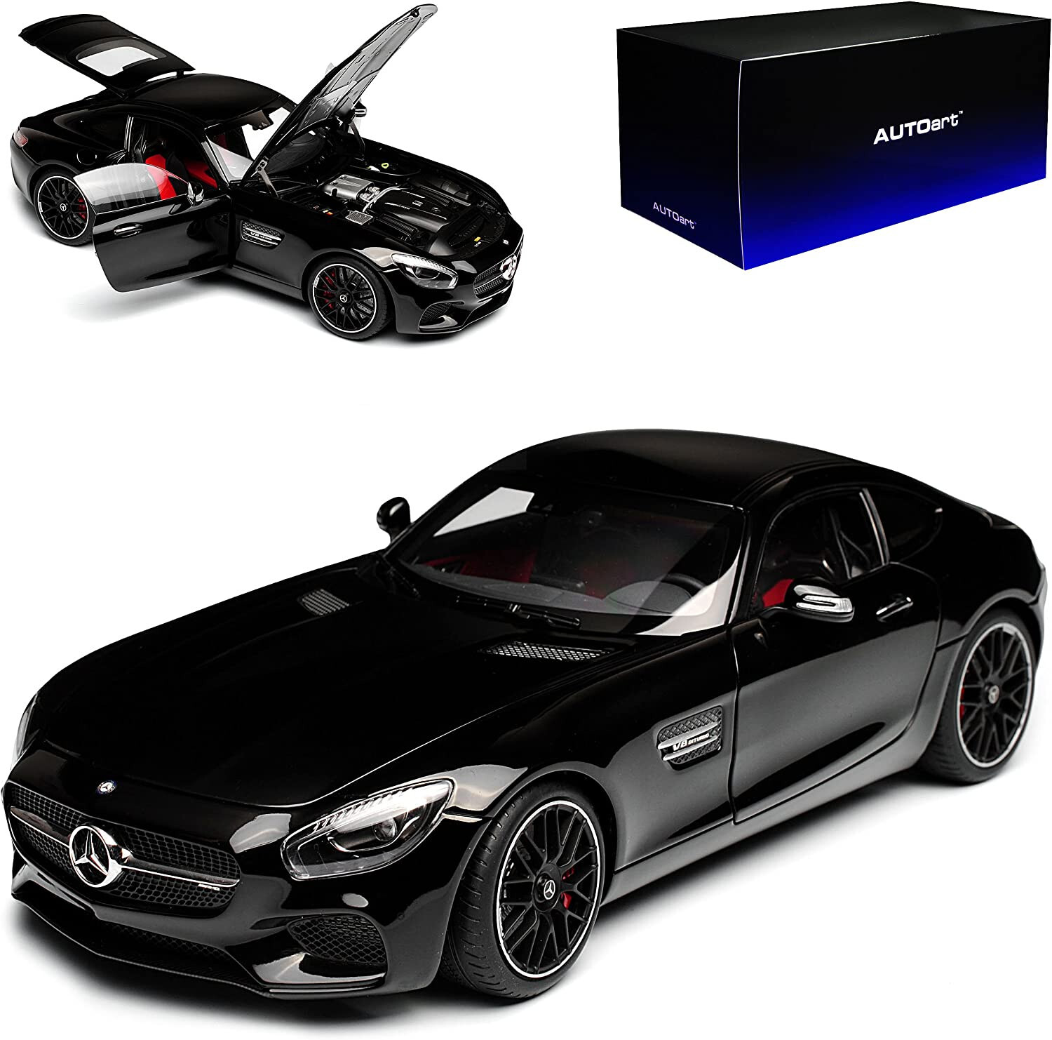 AUTOART 1/18 メルセデス・AMG GT S(ブラック)【76313】 Autoart 1:18 Mercedes-AMG GT S Black Diecast Model Car
