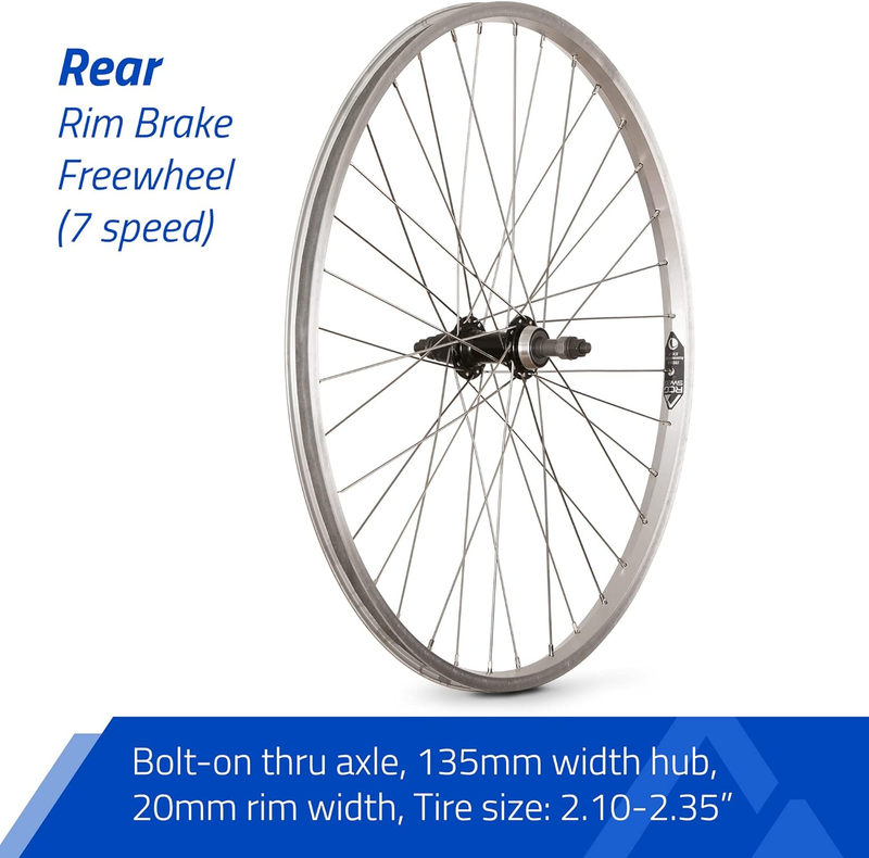SW20-26 26" / 559 Mountain Bike Wheel, Front or Rear, Rim Brake, Bolt-On, Freewh
