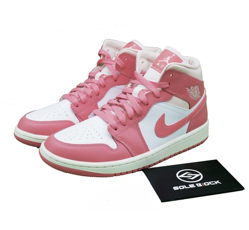 Nike Air Jordan 1 Mid Pink Strawberries and Cream Women's
