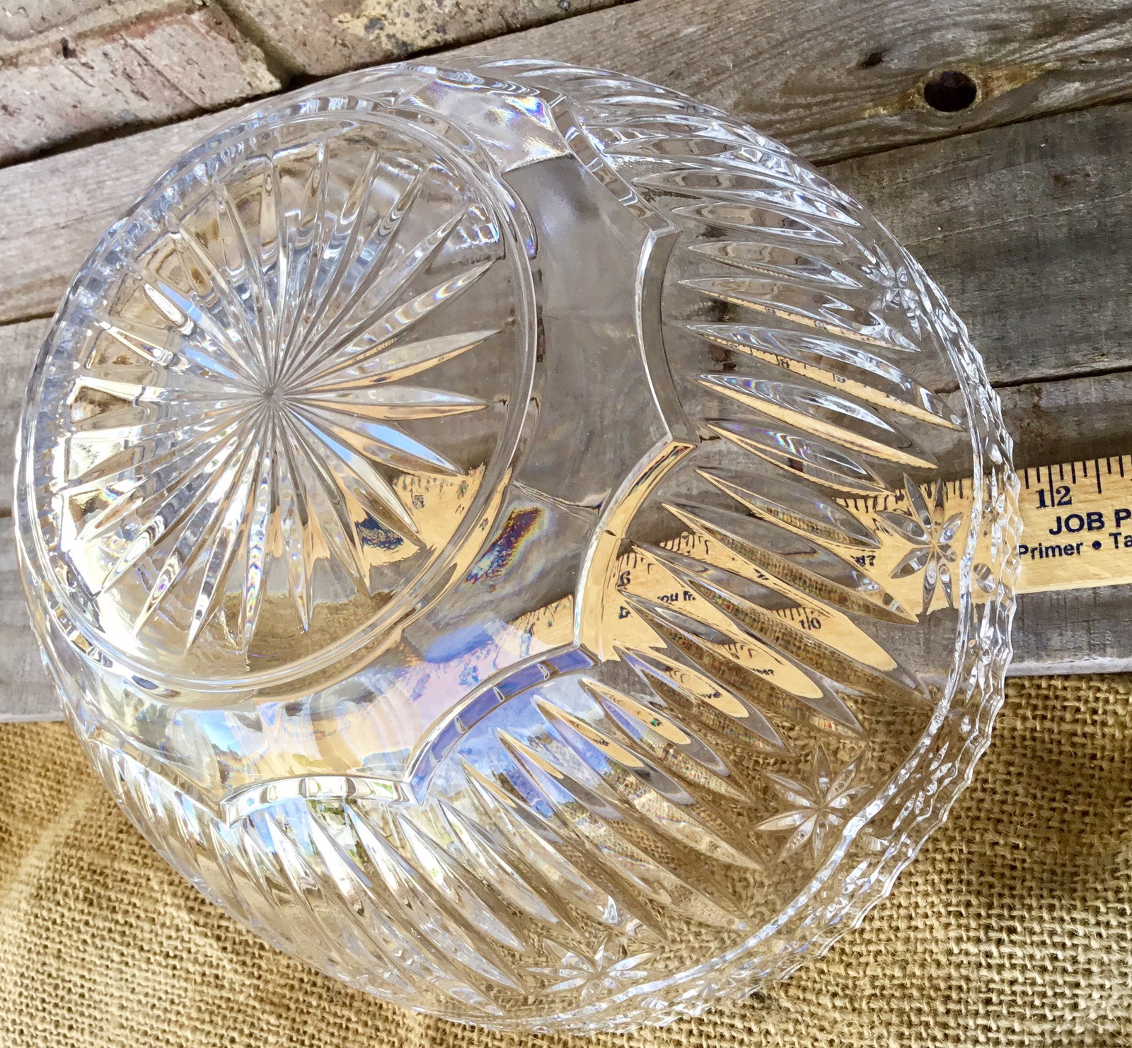 VHTF Crystal Punch Bowl Cristal d'Arques MONIQUE Glass Centerpiece Gorgeous