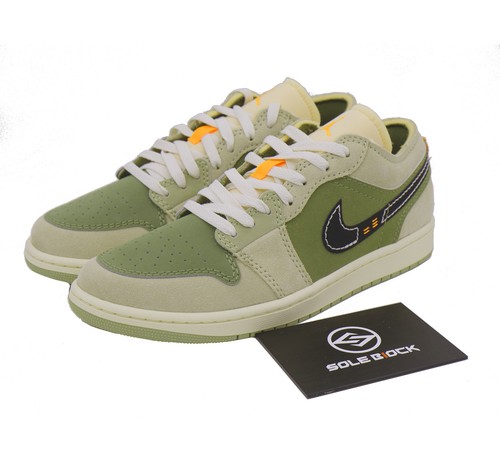 【美品】NIKE AIR JORDAN 1 LOW SE CRAFT 28.5 Nike Air Jordan 1 Low SE Craft Light Olive Black FD6819-300