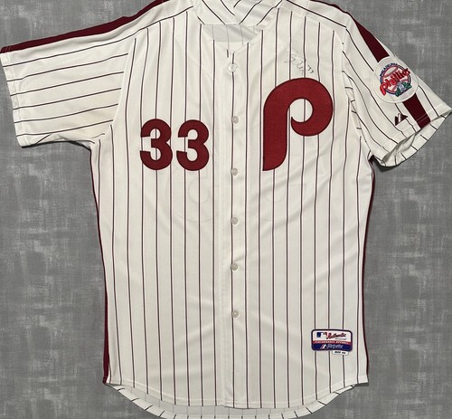 Authentic Majestic MLB Philadelphia Phillies Cliff Lee TBTC