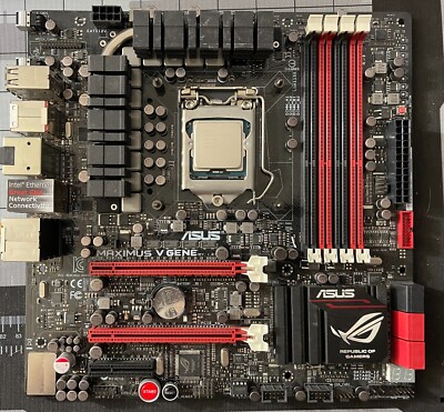ASUS Maximus V Gene, Intel i7-3770k, 32gb Corsair Vengeance DDR3 memory