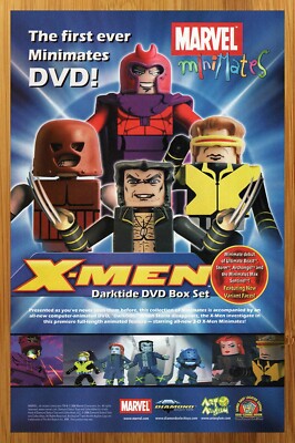 2006 Marvel Minimates X-Men Darktide DVD Print Ad/Poster Wolverine Toy Art 00s