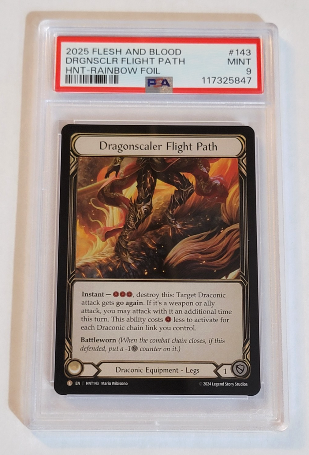 【FaB】Dragonscaler Flight Path【Cold Foil】 PSA 9 MINT RAINBOW FOIL DRAGONSCALER FLIGHT PATH! *FAB - THE