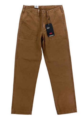 НОВИНКА Levis Strauss Premium Mens Utility Chore Pants Loose Tapered Toffee Brown