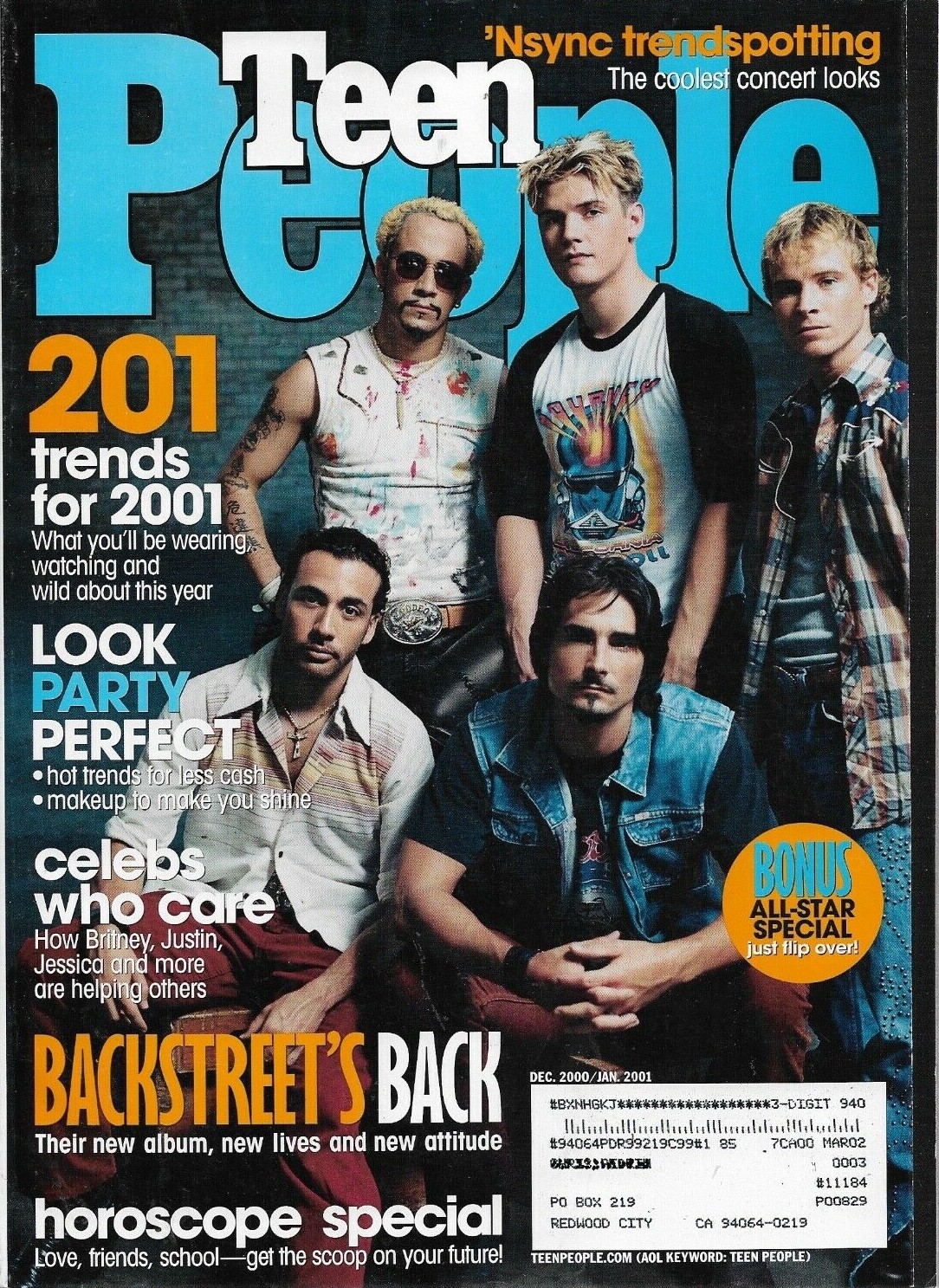 Teen People（ 昔のBack Street Boys)米雑誌 レア Teen People（ 昔のBack Street Boys)米雑誌 レア Teen People