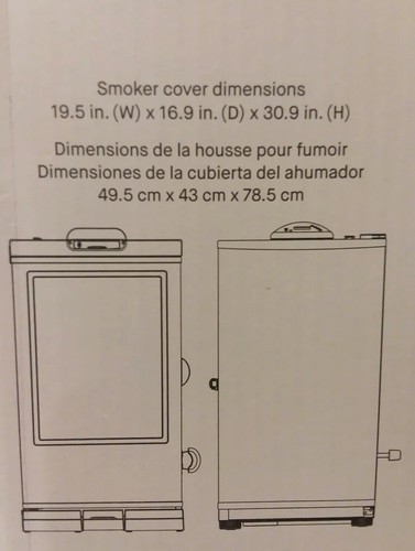 Masterbuilt 30-inch Electric Smoker Cover MB20080110 *Read Details*