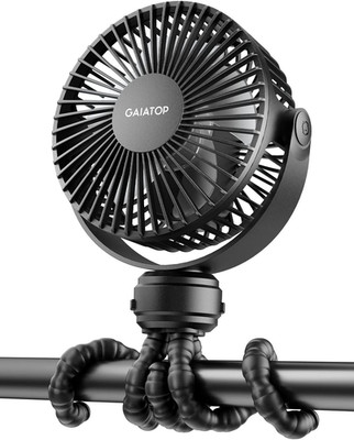 Gaiatop Mini Ventilatore Portatile per Carrozzina, Ricaricabile, Piccolo Ventila